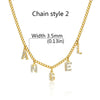 Personalized Multiple Names Necklace Stainless Steel Chain  Nameplates Pendants Fashion Party Gift