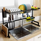 Kitchen Dish Drying Rack Over Sink (Heavy Duty) - Dish Rack and Cutlery Holder | Sub Ka Mart Pakistan