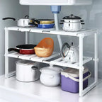 Adjustable Under Sink Shelf - Rack and Stand | Sub Ka Mart Pakistan