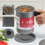 Stainless Steel Oil Strainer Pot - Oil Jug and Sauce Bottle | Sub Ka Mart Pakistan