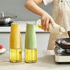 Transparent Glass Oil Bottle with Automatic Opening - Oil Jug and Sauce Bottle | Sub Ka Mart Pakistan