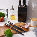Marble Pattern 7 Pcs Knife & Sharpener Set - Image 3 | Sub Ka Mart