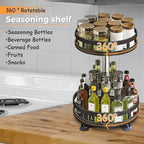 2 Tier Rotatable Kitchen Spice Rack - Image 4 | Sub Ka Mart