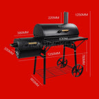 American Smoked Oven Charcoal Outdoor Barbecue Grill - Image 5 | Sub Ka Mart