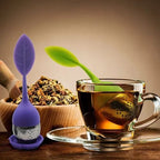 Silicone Tea Infuser - Stainless Steel Strainer Drip Tray Included - Kitchen Tool | Sub Ka Mart Pakistan