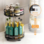 2 Tier Rotatable Kitchen Spice Rack - Image 3 | Sub Ka Mart