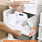 Foldable Storage Bin Stackable Drawer - Image 7 | Sub Ka Mart