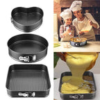 3pcs Non-Stick Heart-Shaped Carbon Steel Cake Mold - Image 4 | Sub Ka Mart