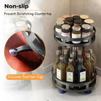 2 Tier Rotatable Kitchen Spice Rack - Image 2 | Sub Ka Mart