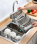 Expandable in Sink Kitchen Dish Drying Rack Over the Sink - Image 2 | Sub Ka Mart