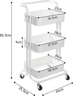 3 Tier Kitchen Trolley Rack (Plastic) - Image 5 | Sub Ka Mart