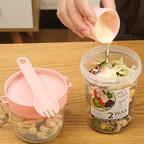 Double Layer Breakfast Fresh-Salad Container - Image 6 | Sub Ka Mart