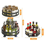 2 Tier Rotatable Kitchen Spice Rack - Image 5 | Sub Ka Mart