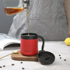 Stainless Steel Insulated Travelling Coffee Mug (Red) - Thermos and Flask | Sub Ka Mart Pakistan