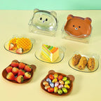 Mini Cute Cartoon Bear Spit Bone Dish (Pack of 8) - Image 3 | Sub Ka Mart