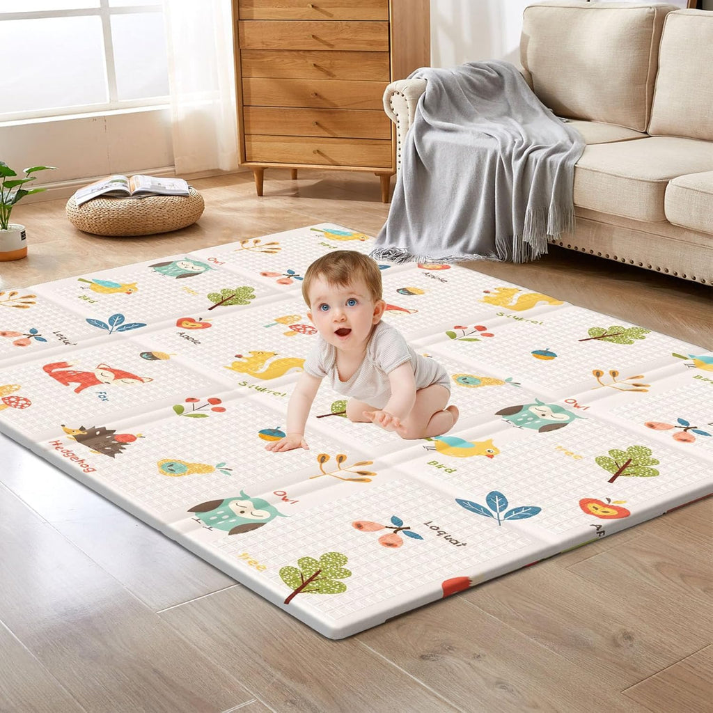 Large Reversible Baby Crawling Foam Play Mat 5 x 6 Feet - Image 7 | Sub Ka Mart