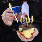 6 Pcs Spoon Holder Egg Gold - Image 2 | Sub Ka Mart
