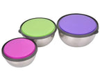 3 Pcs Stainless Steel Seal Bowl with Lid - Image 2 | Sub Ka Mart