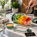 Fresh Vault Luxe Leakproof Salad Jar - Spice Box and Jar | Sub Ka Mart Pakistan