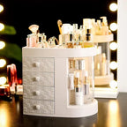 4 Tiers Acrylic Multifunction Vanity - Makeup and Cosmetic Organizer | Sub Ka Mart Pakistan