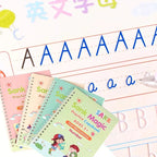 Kids Magic Practice Book (4 Books + 1 Pen + 1 Grip + 8 Refill) - Art Supply | Sub Ka Mart Pakistan