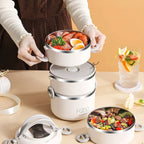 3 Layer Stainless Steel Bento Lunch Box - Image 2 | Sub Ka Mart
