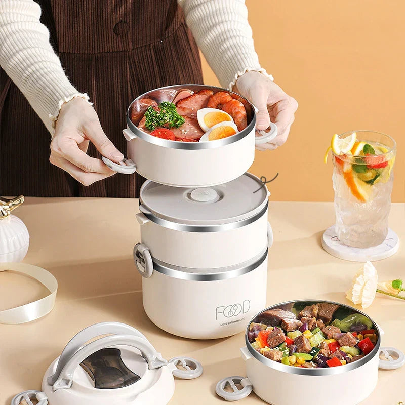 3 Layer Stainless Steel Bento Lunch Box