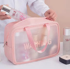 Double Layer Waterproof Travel Cosmetic Washbag Organizer - Makeup and Cosmetic Organizer | Sub Ka Mart Pakistan