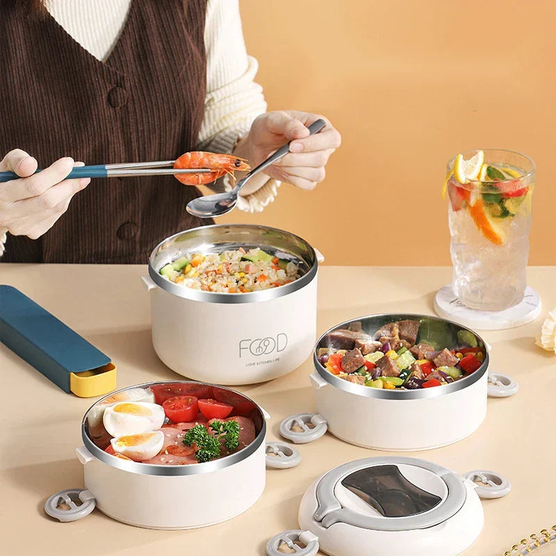 3 Layer Stainless Steel Bento Lunch Box