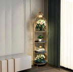 4 Layer Nordic Brass Cage Rack - Rack and Stand | Sub Ka Mart Pakistan
