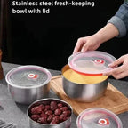 Set of 3 Steel Fresh Bowl - Fridge Organizer and Food Container | Sub Ka Mart Pakistan