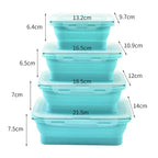 4 Pcs Silicone Lunch Box - Image 5 | Sub Ka Mart