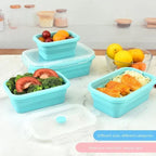 4 Pcs Silicone Lunch Box - Image 3 | Sub Ka Mart