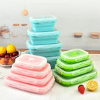 4 Pcs Silicone Lunch Box - Image 2 | Sub Ka Mart