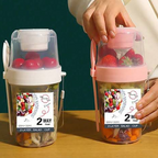 Double Layer Breakfast Fresh-Salad Container - Image 3 | Sub Ka Mart