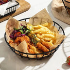 Round Iron Platter Bucket - Serving Set | Sub Ka Mart Pakistan