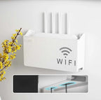 Wall Mounted Wireless Router & Set-Top Box Storage Rack - Storage Box and Basket | Sub Ka Mart Pakistan