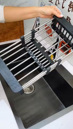 Expandable in Sink Kitchen Dish Drying Rack Over the Sink - Image 5 | Sub Ka Mart