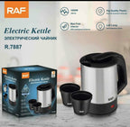 RAF Electric Kettle 0.5 Litre 500ml with 2 Coffee Cup - Kettle and Stove | Sub Ka Mart Pakistan