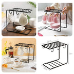 Metal Mug Stand - Dish Rack and Cutlery Holder | Sub Ka Mart Pakistan