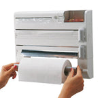 4-In-1 Wall-Mounted Kitchen Roll Holder - Tissue Box | Sub Ka Mart Pakistan