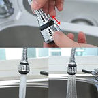 3 Modes 360 Rotatable Bubbler High Pressure Faucet - Image 3 | Sub Ka Mart