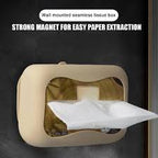 Silicone Tissue Holder, Suction Cup Napkin Storage Box, Punch Free - Tissue Box | Sub Ka Mart Pakistan