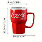 Ceramic Coffee Mug with Glass Straw & Lid - Image 3 | Sub Ka Mart