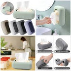 Silicone Tissue Holder, Suction Cup Napkin Storage Box, Punch Free - Image 3 | Sub Ka Mart