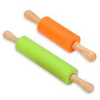 Wooden & Silicone Rolling Pin for Dough & Pastry - Image 2 | Sub Ka Mart