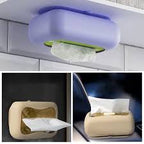 Silicone Tissue Holder, Suction Cup Napkin Storage Box, Punch Free - Image 4 | Sub Ka Mart