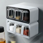 Ecoco Wall-Mounted Spice Box – No-Drill Kitchen Rack - Spice Box and Jar | Sub Ka Mart Pakistan
