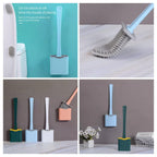 Silicone Toilet Brush with Stickon (Design 2) - Bath Accessory | Sub Ka Mart Pakistan