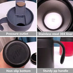 Stainless Steel Insulated Travelling Coffee Mug (Red) - Image 3 | Sub Ka Mart